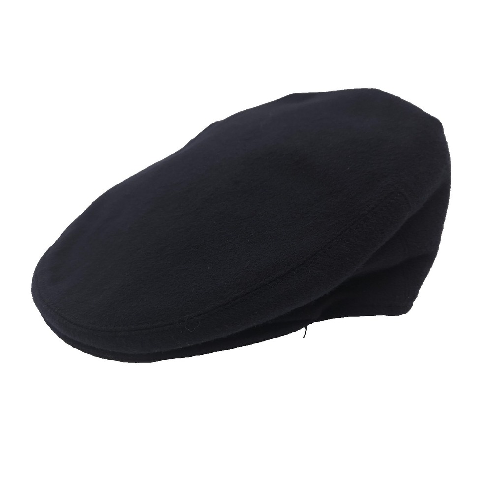 Panizza Flat Cap (Size 56) Cabby Wool Kashmir Newsboy Hat Navy‎ Blue Italy Made